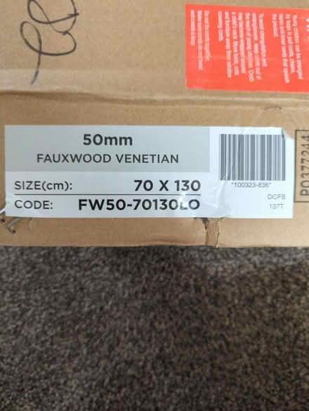 Photo of free Brand new faux wooden blind (Sudbury CO10) #3