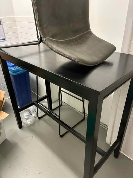 Photo of free Tall table with chairs (West 57th) #1