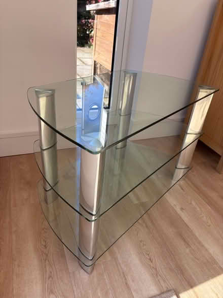 Photo of free Glass corner TV stand (Great Amwell SG12) #2