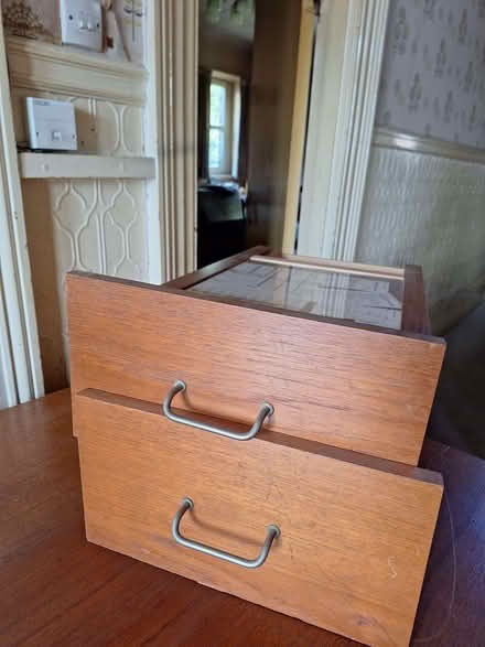 Photo of free Large wooden 4 drawer desk (Swanley BR8) #2