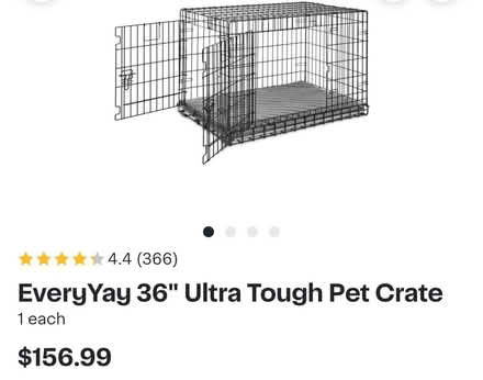 Photo of free Large dog crate (Silver bell & Grant) #1