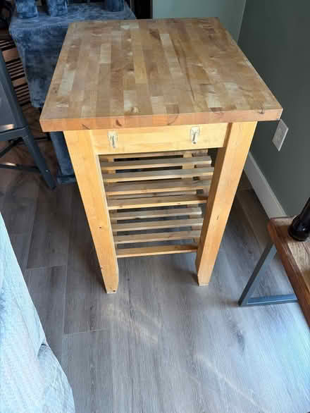 Photo of free IKEA wood island cart (Torrance) #2