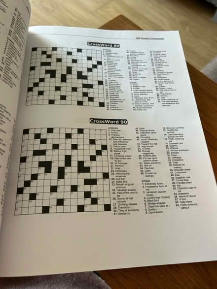 Photo of free Crossword puzzle book (L26 Liverpool) #2