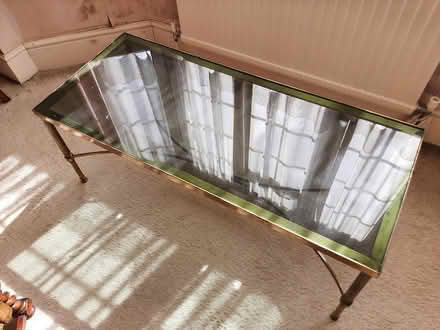 Photo of free Brass and glass coffee table (Green Street Green BR6 6BU) #1