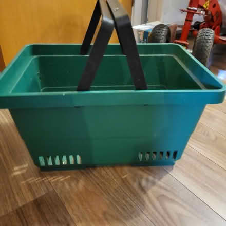 Photo of free Sturdy plastic basket- garden? (Oaklands nr Welwyn AL6) #1