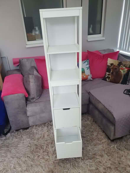 Photo of free Tall white bathroom cabinet (Elstow MK42) #1