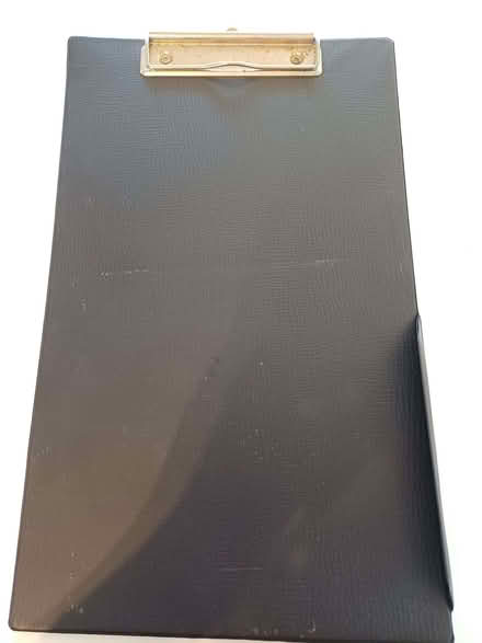 Photo of free Sleek Black Clipboard with Pen Holder (Orgreave S13) #2