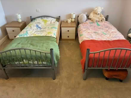 Photo of free 2 single beds with mattresses (Caldicot Gwent) #1