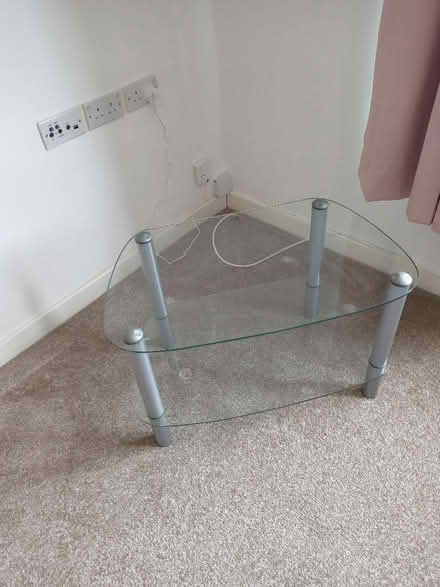 Photo of free Glass TV stand (Batford AL5) #1