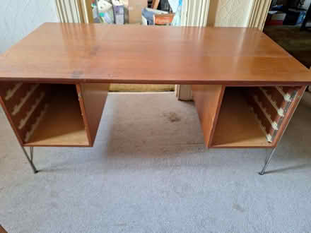Photo of free Large wooden 4 drawer desk (Swanley BR8) #1