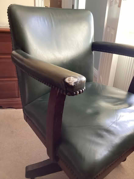 Photo of free Antique swivel chair (Old Whittington S41) #4