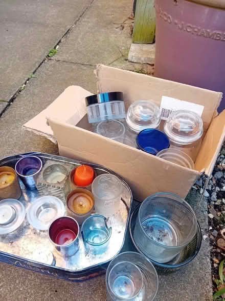 Photo of free Glass candle holders and jars (Coulby Newham TS8) #1