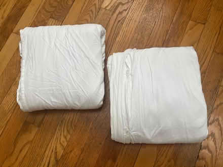 Photo of free 2x twin duvets w. jersey covers (Walden - North Porter Square) #2