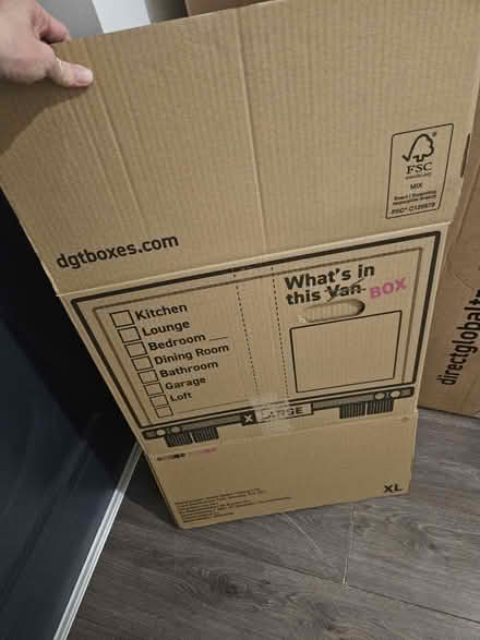 Photo of free Cardboard moving boxes (E17) #2