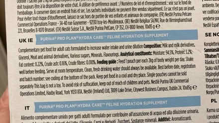 Photo of free hydra care sachets for cats (kx/angel - WC1X) #2