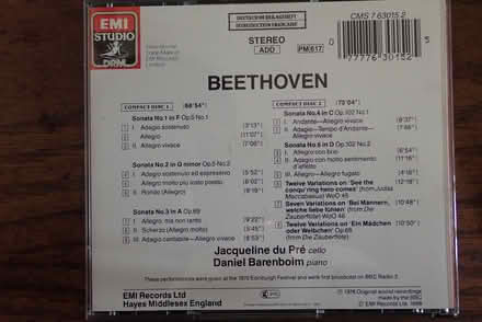 Photo of free 2-CD set Beethoven Cello Sonatas (central San Rafael) #2