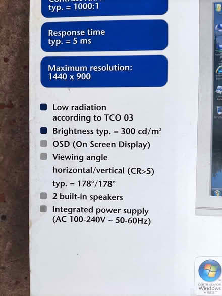 Photo of free 19" monitor (Southmead BS7) #3