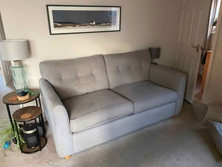 Photo of free Light grey sofa and armchair (Parson's Heath CO4) #2