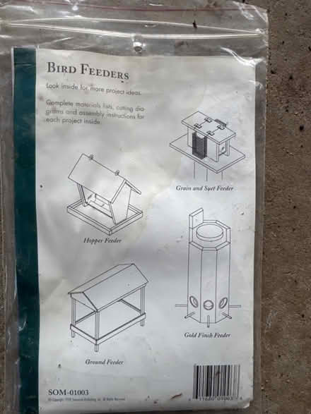 Photo of free Bird feeder build patterns (Danbury-west side) #2