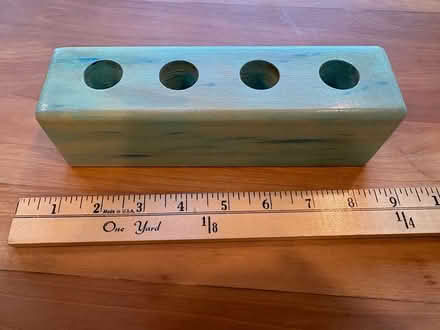 Photo of free Wood block for storing stoppers (Downtown Sunnyvale) #1