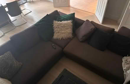 Photo of free Modular brown corner sofa (Teddington TW11) #1