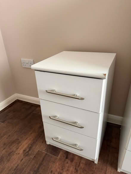 Photo of free 3 draw bedside table (Thrapston) #1