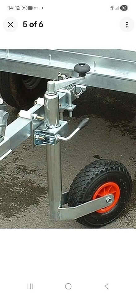 Photo of Jockey wheel fixing clamp (Rainford Junction WA11) #1