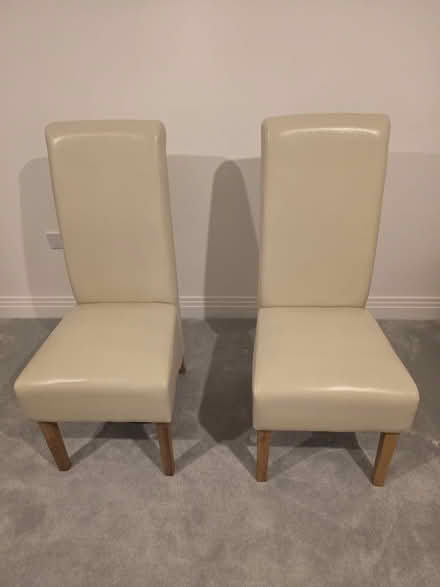 Photo of free Cream Faux Leather Chairs (CO7) #2