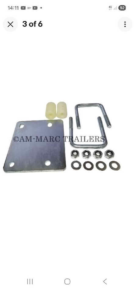 Photo of Jockey wheel fixing clamp (Rainford Junction WA11) #2