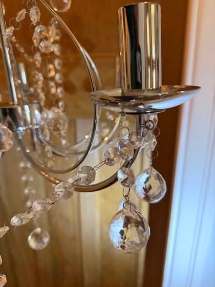 Photo of free Chrome and glass ‘Crystal’ chandelier (Hebburn NE31) #2