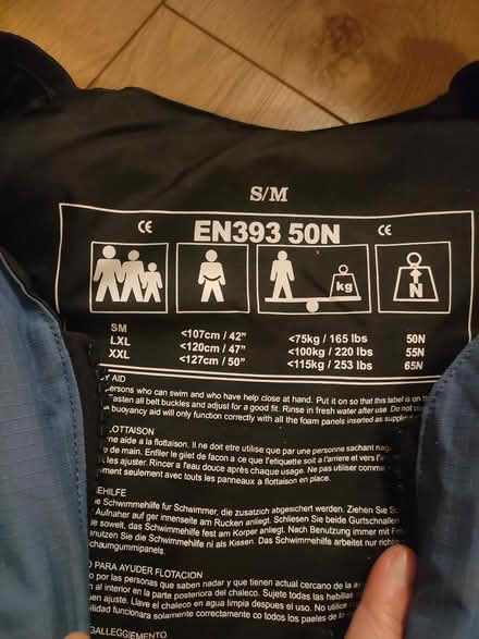 Photo of free Life jacket, fits S/M (Llanberis LL55) #3