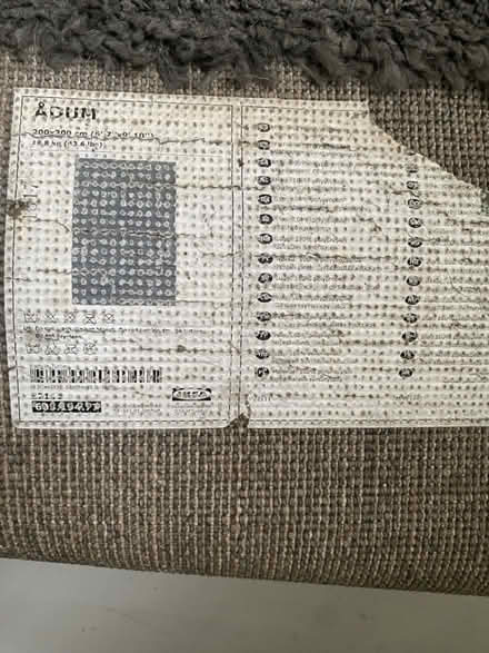 Photo of free Large Ikea grey rug (Emsworth PO10) #4