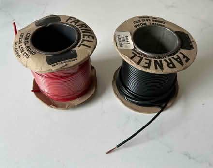 Photo of free Red and black hookup wire (Shenley WD7) #1