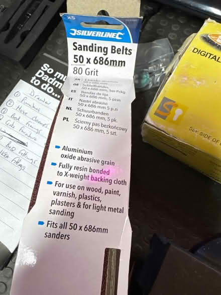 Photo of free Sanding belts unused (Wickford SS12) #1