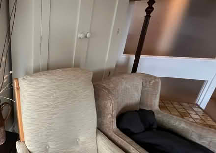 Photo of free small wooden side table with tiled top (Penrith CA11) #1