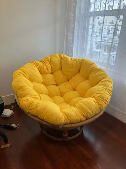 Photo of free Chair and cushion (Teele Square) #1