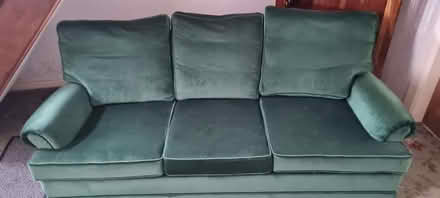 Photo of free 3 seater sofa with 2 armchairs (Sharlston Open Cast Coal Mine WF4) #1