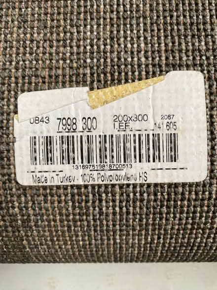 Photo of free Large Ikea grey rug (Emsworth PO10) #3