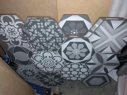 Photo of free Three patterned tiles (Mickleover DE3) #1