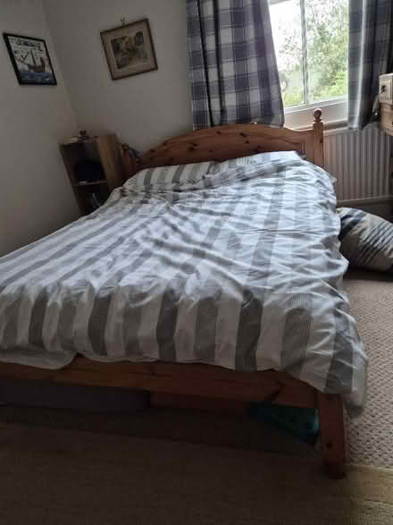 Photo of free Solid pine king size bed frame (Iffley Road OX4) #3