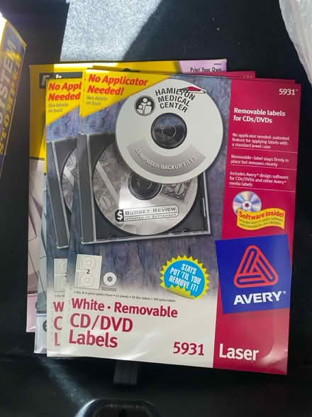 Photo of free CD labelling system & labels (West Catonsville) #2