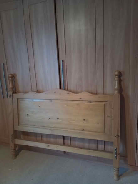 Photo of free Double, pine bedhead (Aldcliffe LA1) #1