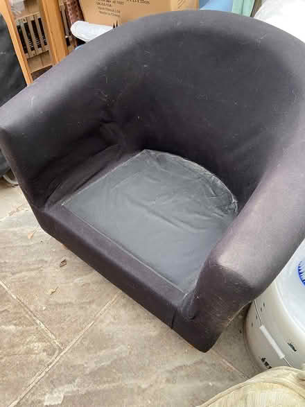 Photo of free Charcoal colour tub chair (SS4 Rochford) #1