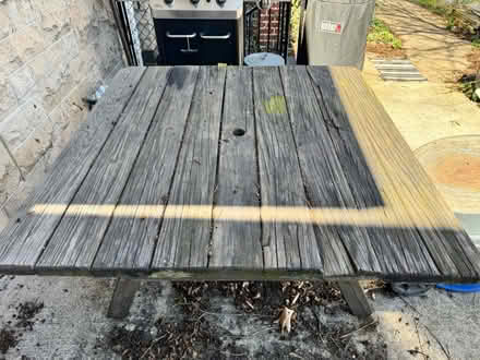 Photo of free Outdoor table - heavy duty (Woodridge (20018)) #2