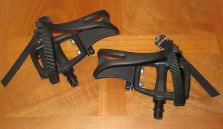 Photo of free Unused bicycle pedals with clips, straps and reflectors (Kingsway BA2) #2