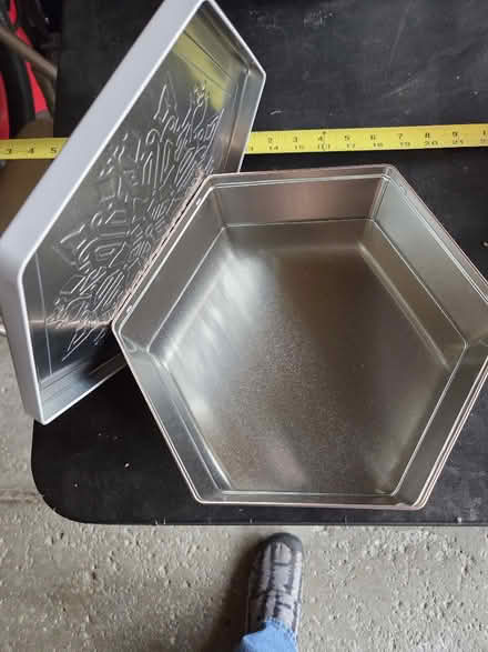 Photo of free metal tin - six side (Farmington @ 11 Mile) #1