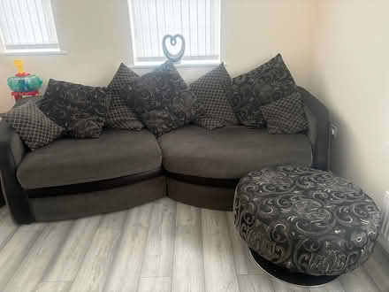Photo of free Four Seater Sofa with Footstool (Thornton Liverpool) #1