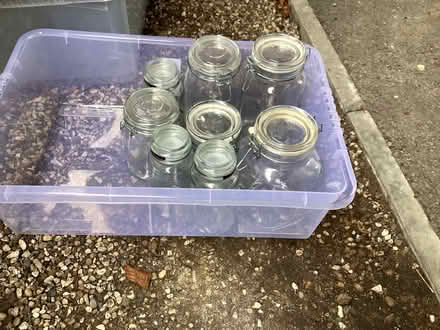 Photo of free Plastic storage boxes and glass jars (Colchester CO1) #2