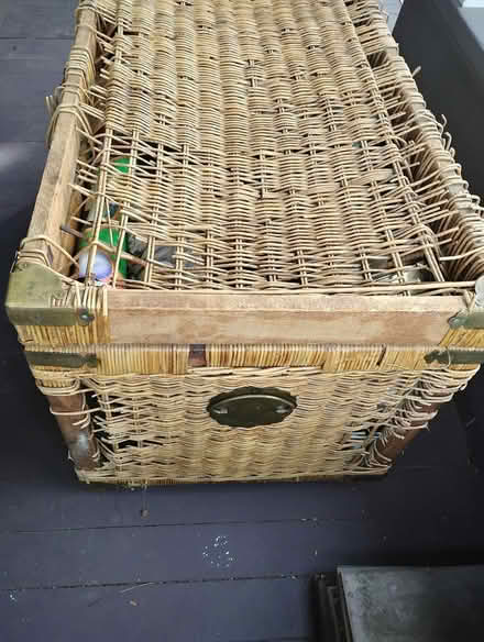 Photo of free Wicker Chest w/Brass Corners (Wallingford (Good Shepherd)) #3