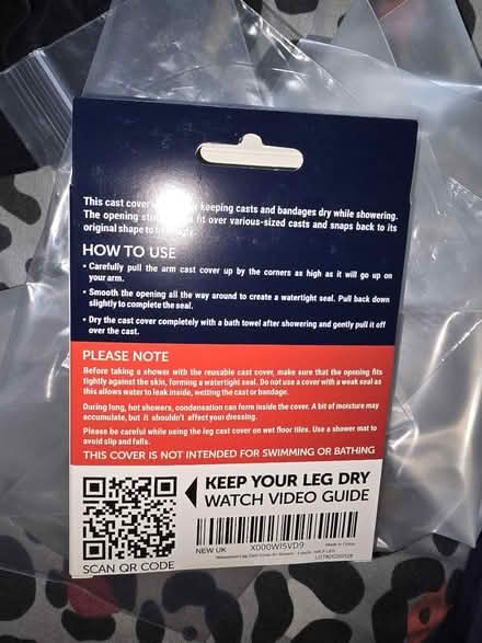 Photo of free Adult leg cover for showering (Poplars SG2) #2